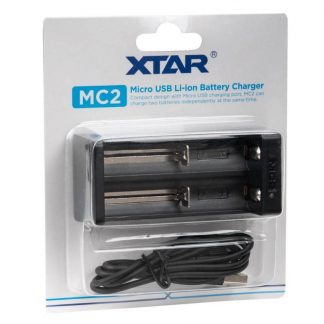 Chargeur Batterie Externe 2 Accus PBS2 Xtar - Ecig'N Vape Coloris Noir